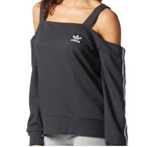 adidas Originals Cold Shoulder Sweatshirt | Adidas, Medium
